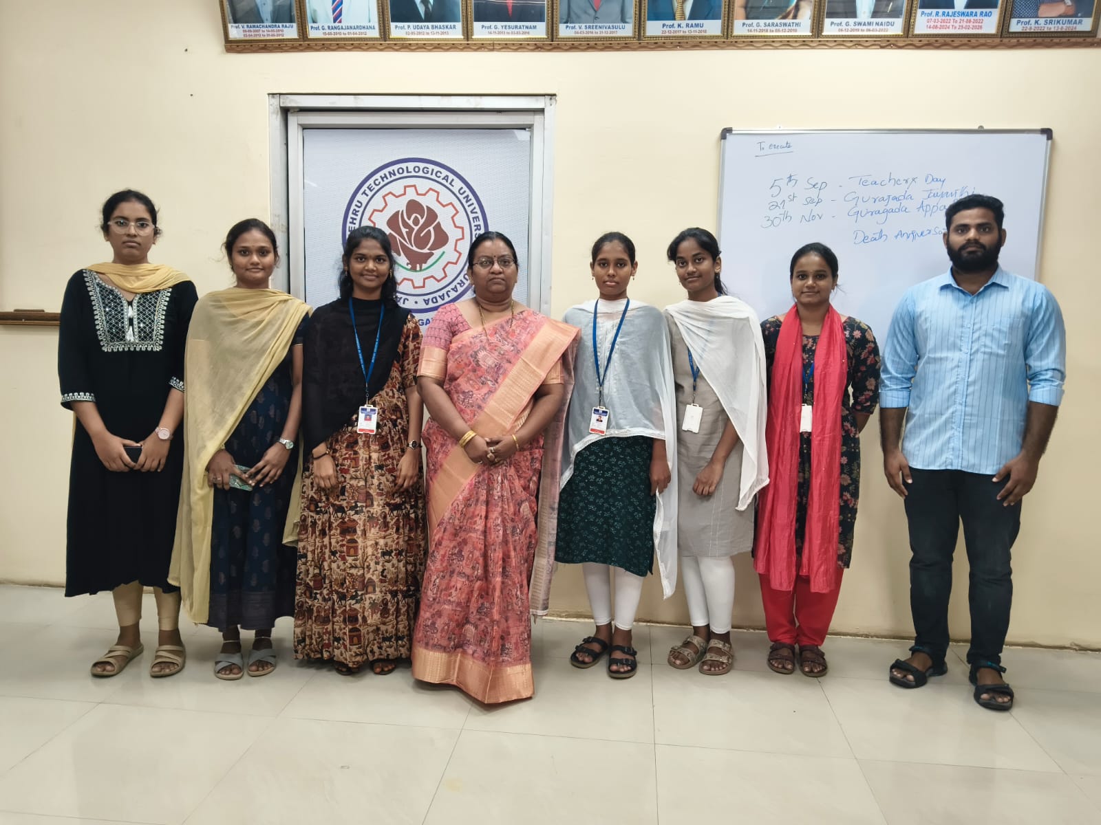 Sankhya Technologies Placement Drive — Selected Students with Faculty & Administration
