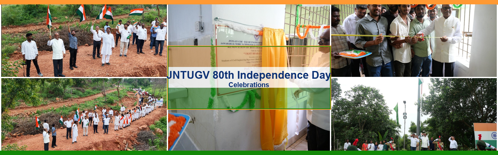 JNTUGV 80th Independence Day Celebrations